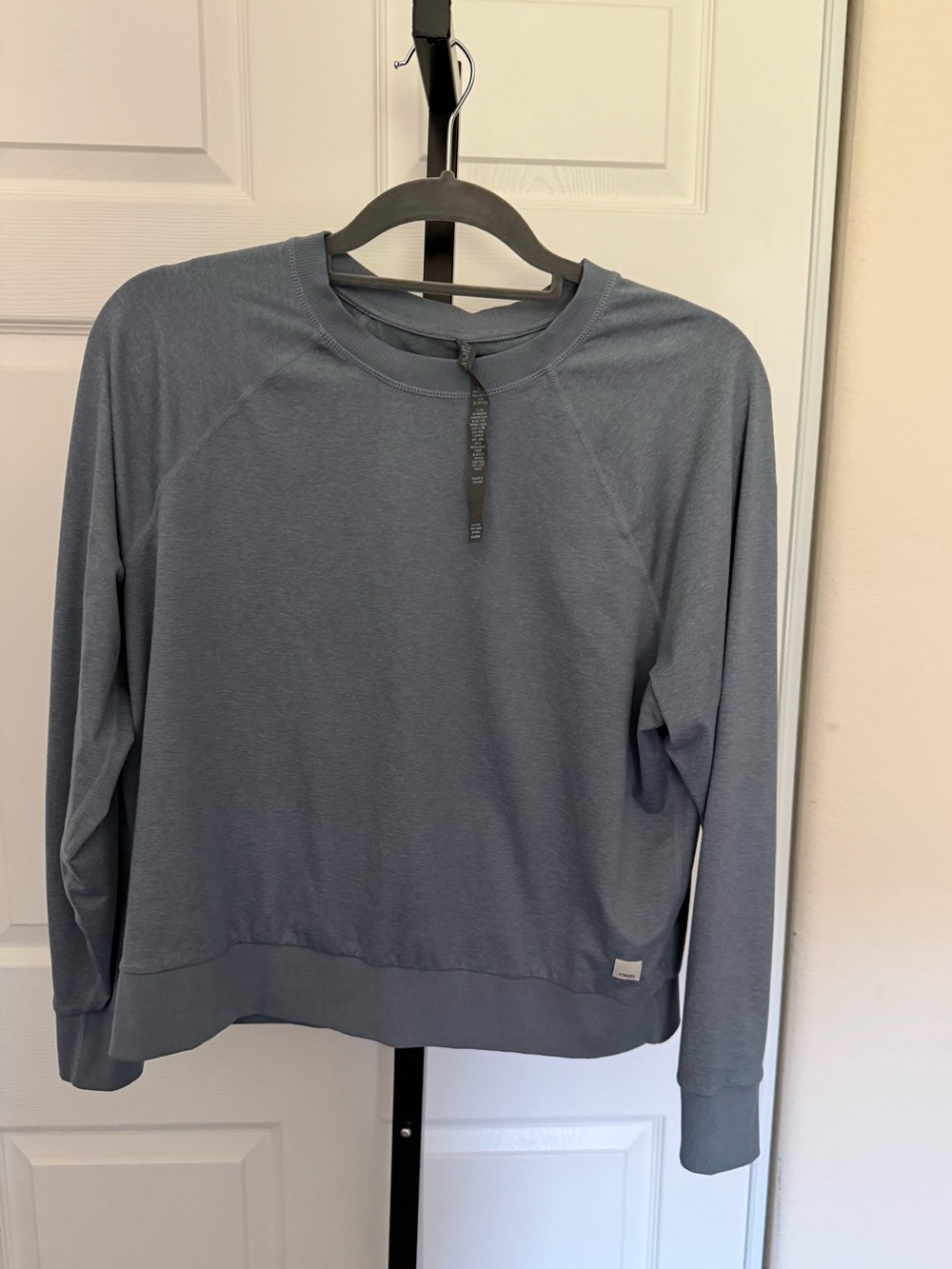 Vuori Halo Crewneck S Light Blue/Gray Blue
